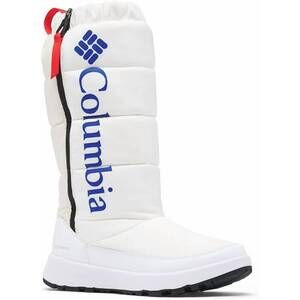 NEW COLUMBIA women's paninaro omni-heat tall boots in white/cobalt blue